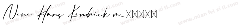 Neue Hans Kendrick m字体转换